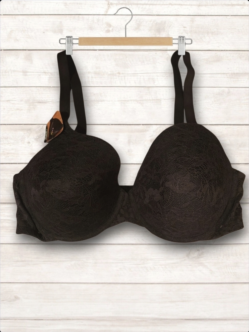 Maidenform Black Lace Overlay-Size 40D